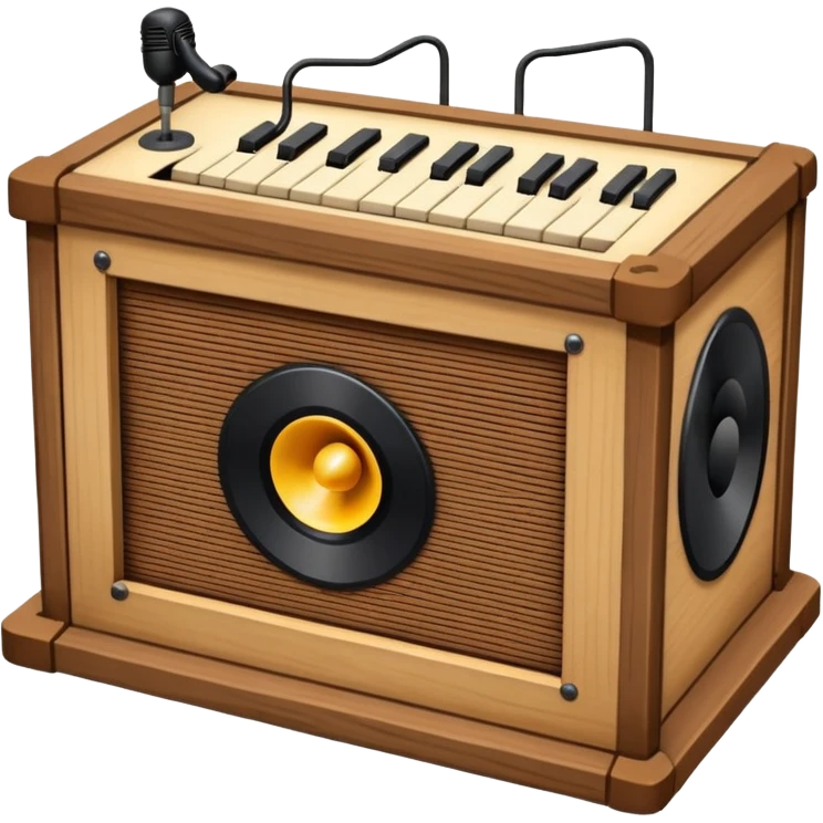 music sound box stage 2d angle  emoji