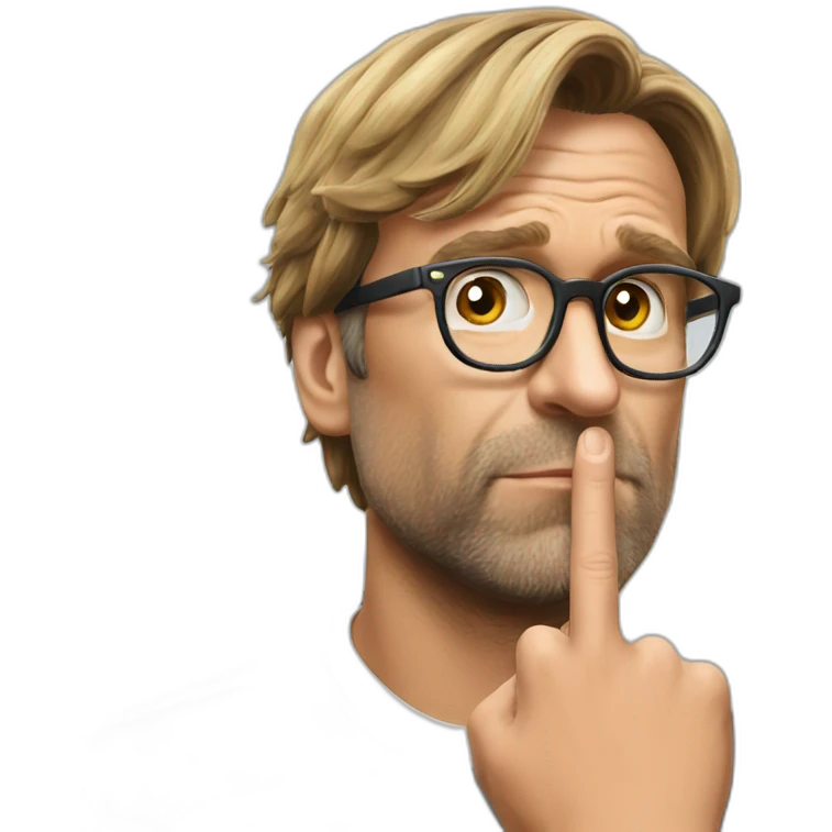 Klopp kissing his fingers emoji