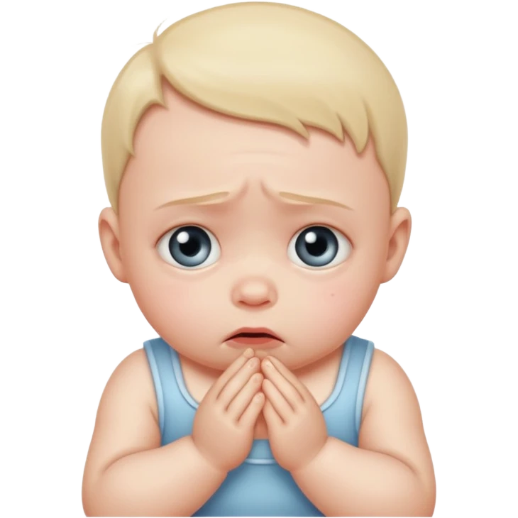 Sad baby emoji