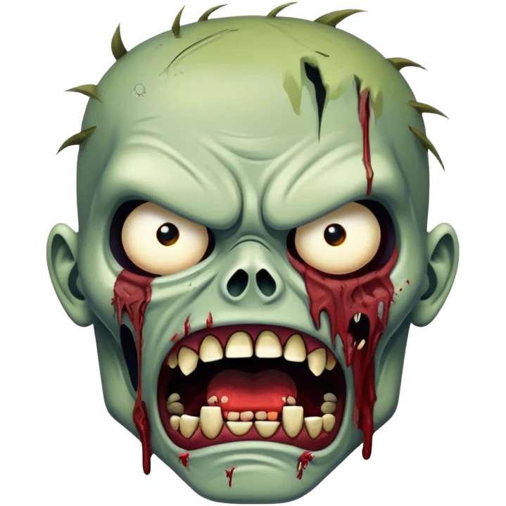 angry zombie emoji