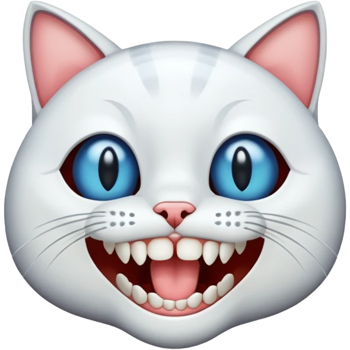 Cat in teeth emoji