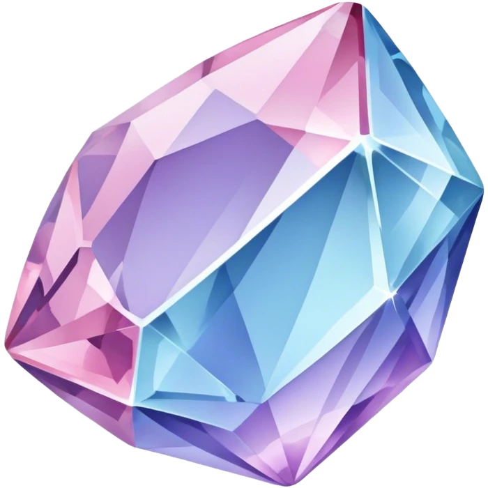 Pastel-blue-purple-pink crystal-stone emoji