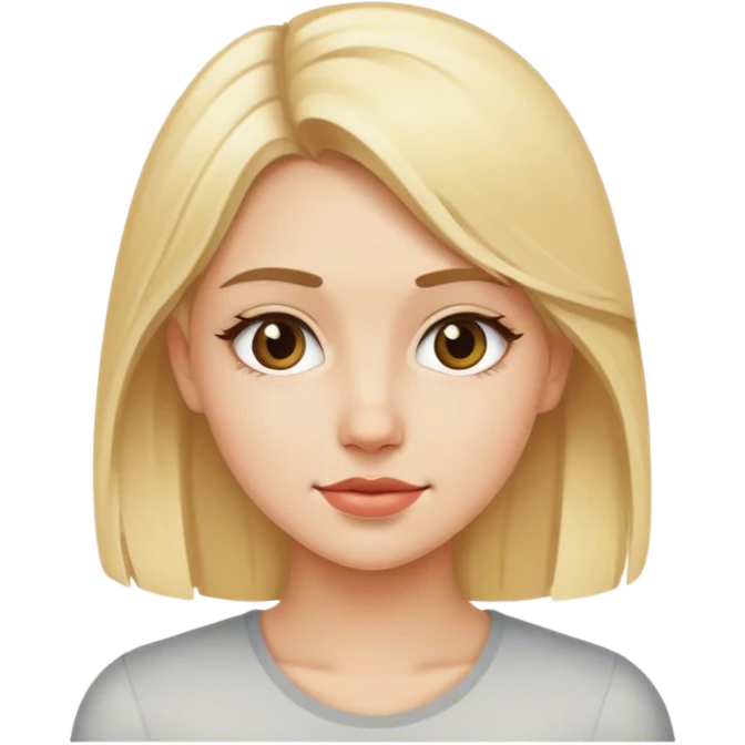 Ragazza sui 20 anni bionda emoji