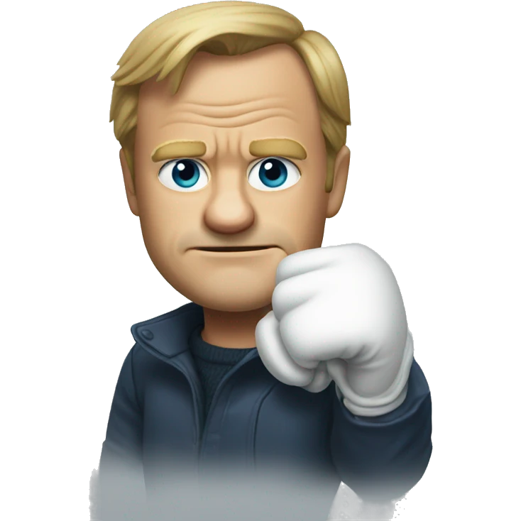 donald tusk wearing gloves emoji