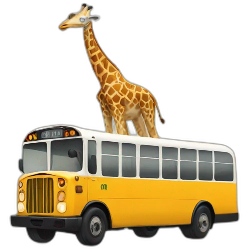 giraffe bus emoji