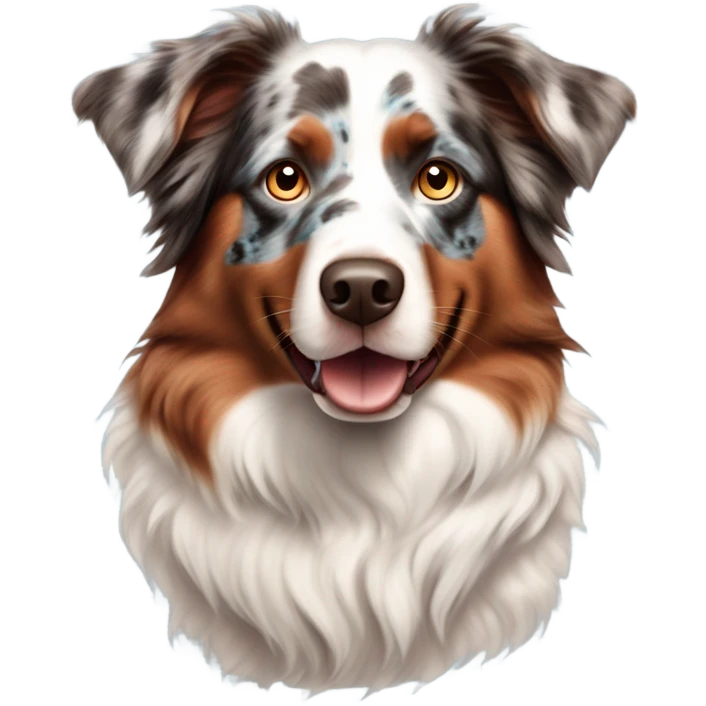 Red merle australian shepherd emoji