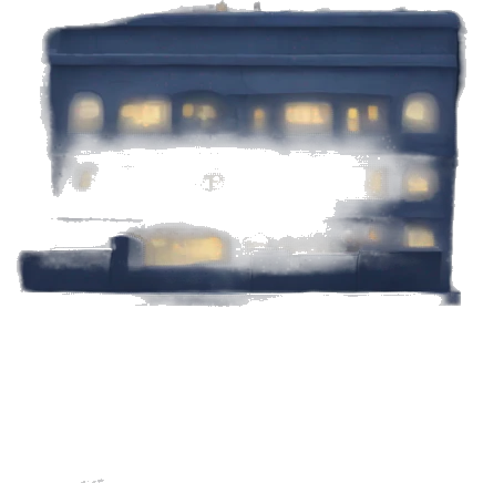 City buildings at night lights emoji