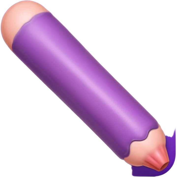 Top view of erect Penis emoji