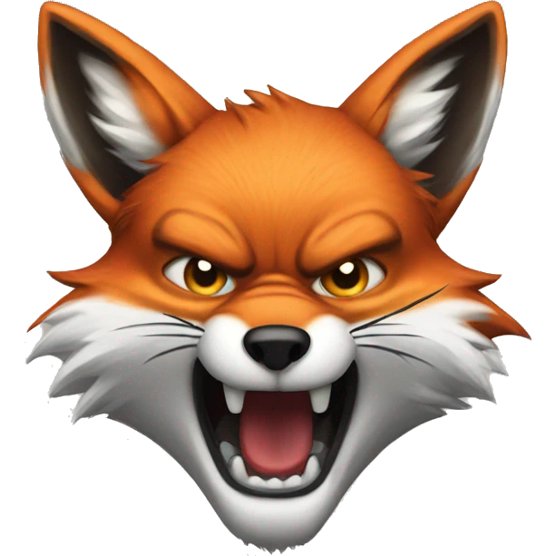 Angry fox emoji