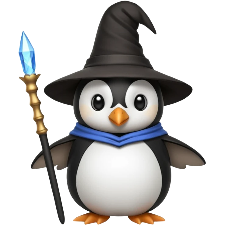 Penguin Wizard emoji