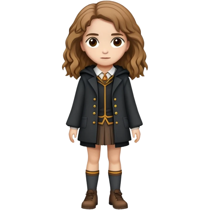 Hermione Granger full-body, cute stye emoji