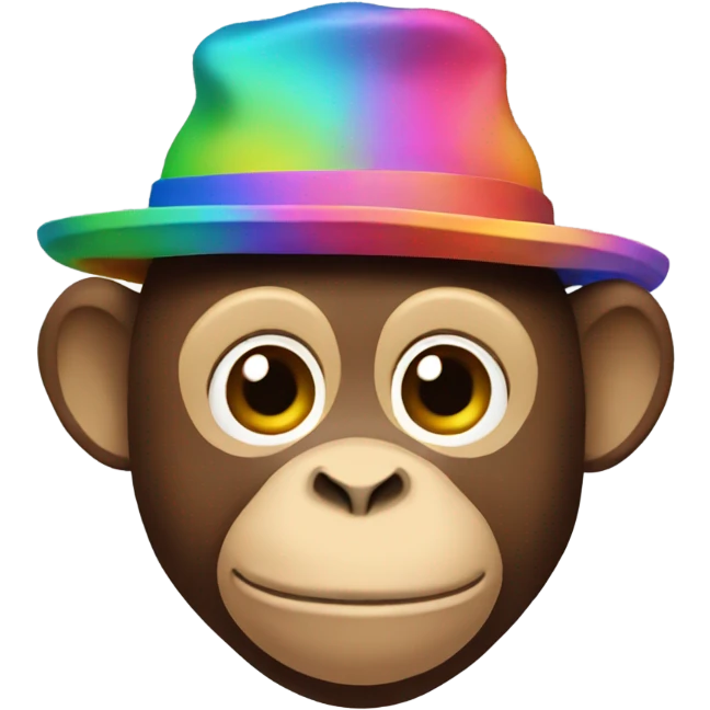 Monkey wearing a hat emoji