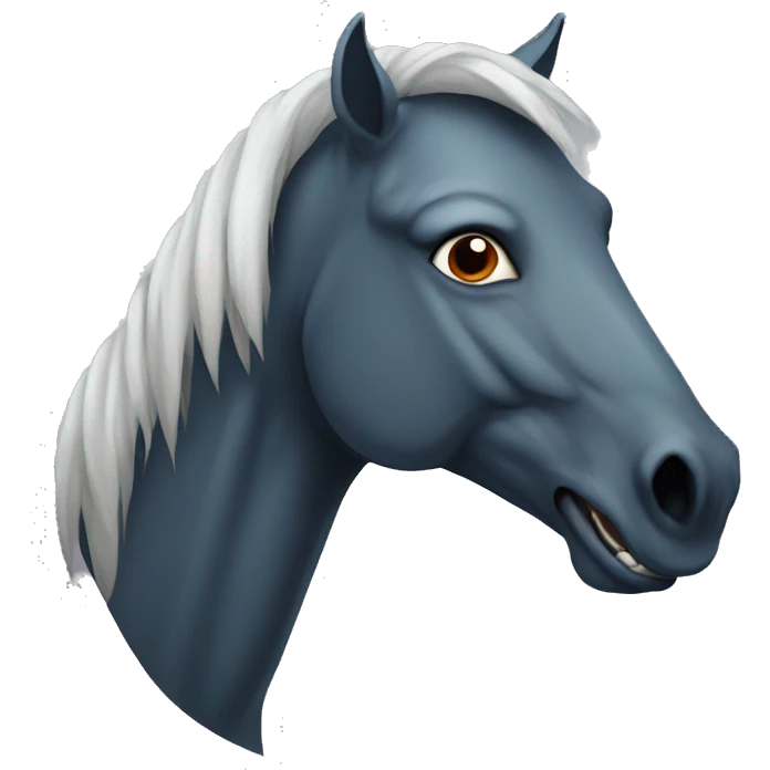 evil horse emoji