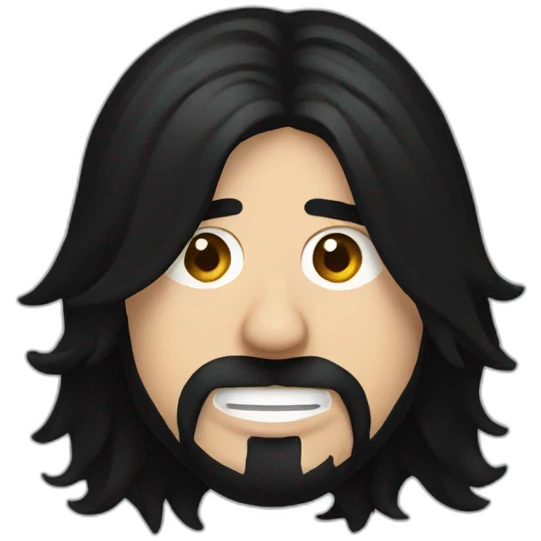 dave grohl dark long hair emoji