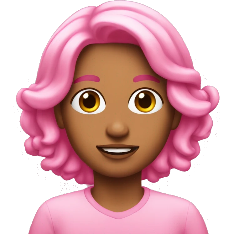 pembe fiyonk  emoji