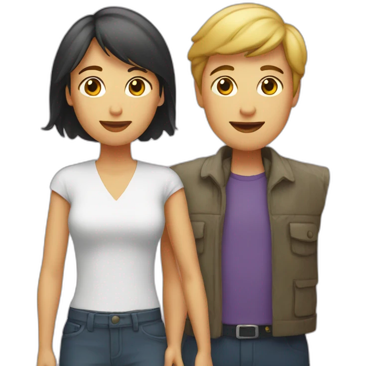 Lady under à boy emoji