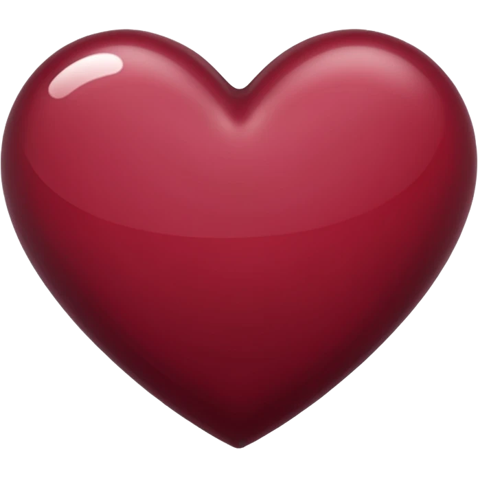 heart bordeaux emoji