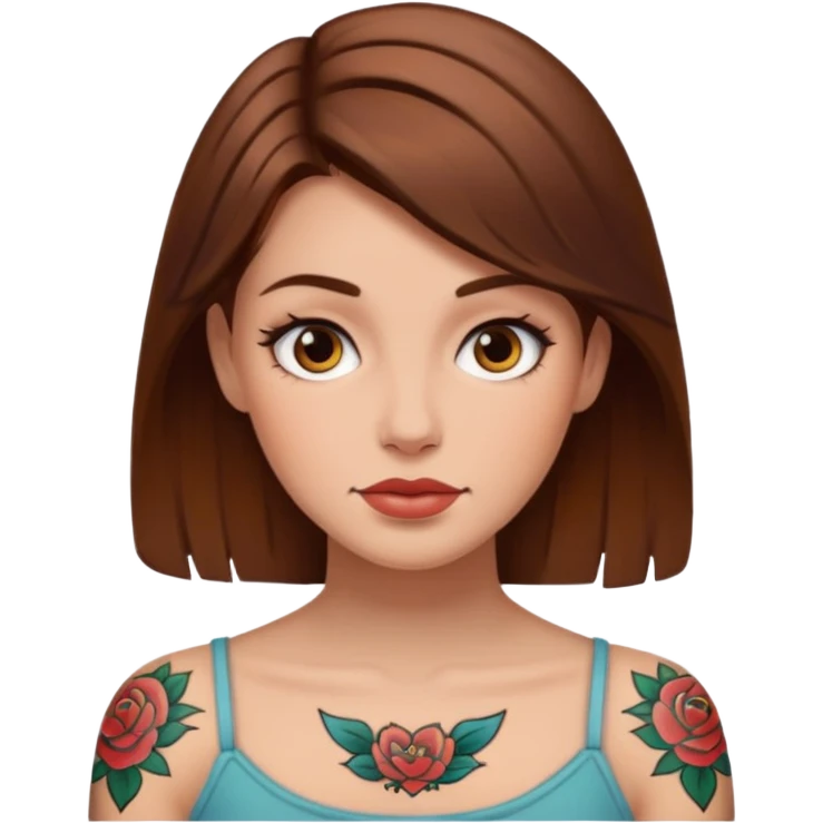 a tatoo woman emoji