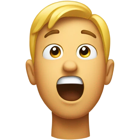 Emoji hands behind head and speechless emoji