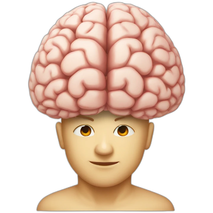 brain with five importante pojnt emoji