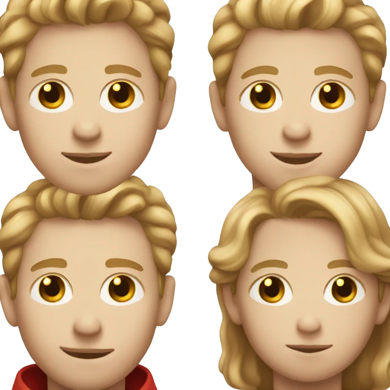 white boy with light brown hair with red eyes emoji