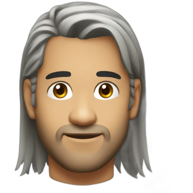 M.s dhoni long hair  emoji