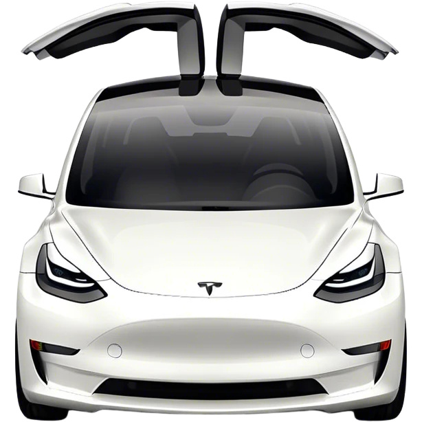 Tesla Model 3 - Tesla (Model Year: 2021) (Iconic colour: White) emoji
