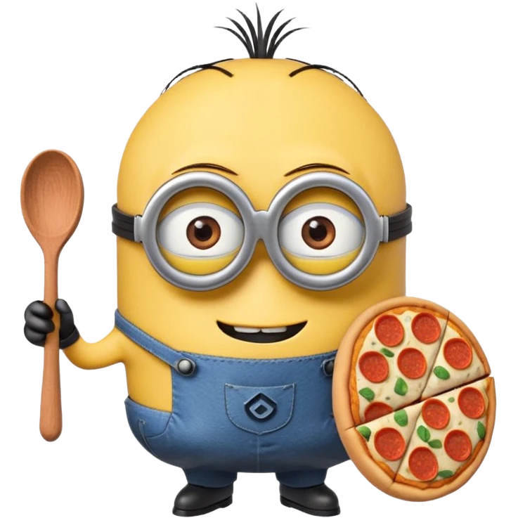 un minions  del cartone animato di colore viola con il pizzetto e gli occhiali da vista emoji