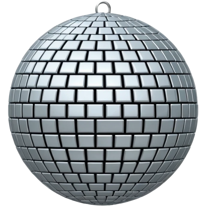 disco ball silver moon emoji