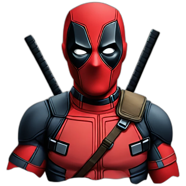 Deadpool with tee-shirt of France emoji