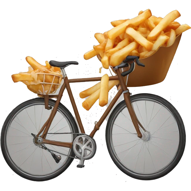 Poutine en velo emoji