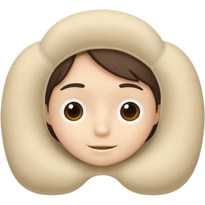 A fluffy memory-foam travel pillow that molds gently to the traveler’s head and shoulders. emoji