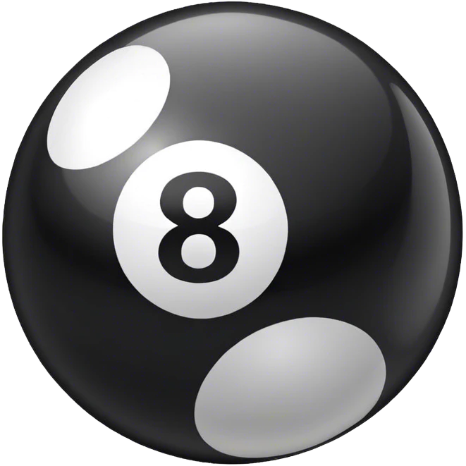 Eight ball emoji