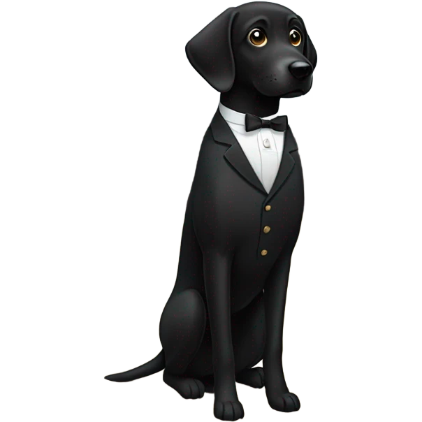 black lab mix as hotel concierge emoji