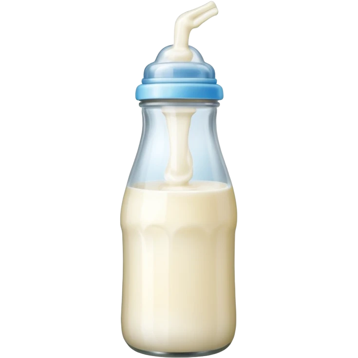 A cute baby bottle emoji