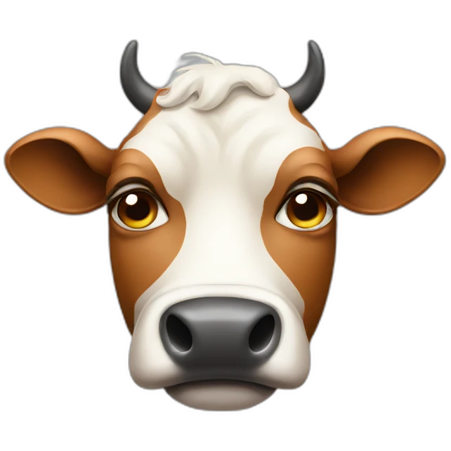 dissapointed cow emoji