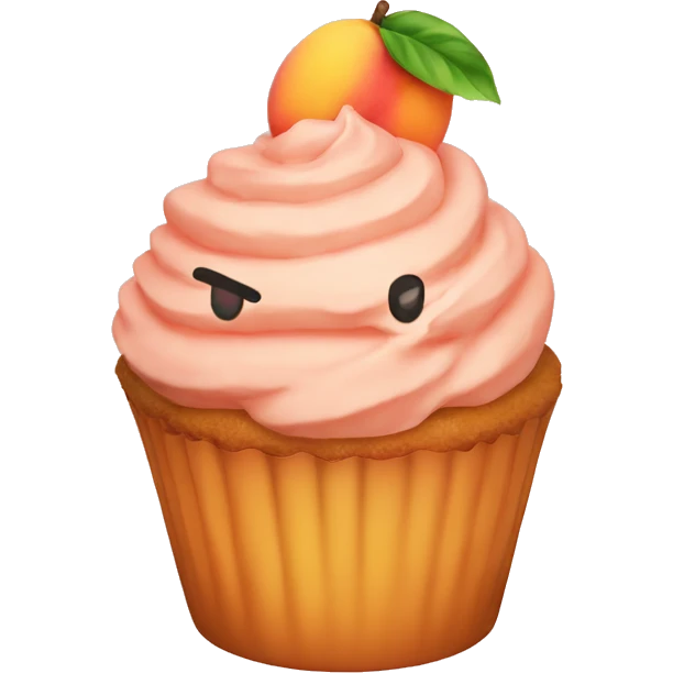PEACH CUPCAKE emoji