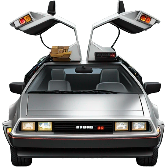 DeLorean back to the future lightspeed Point of Sale emoji
