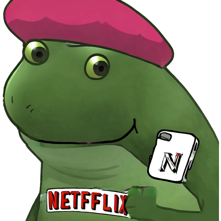 Pink Netflix emoji emoji