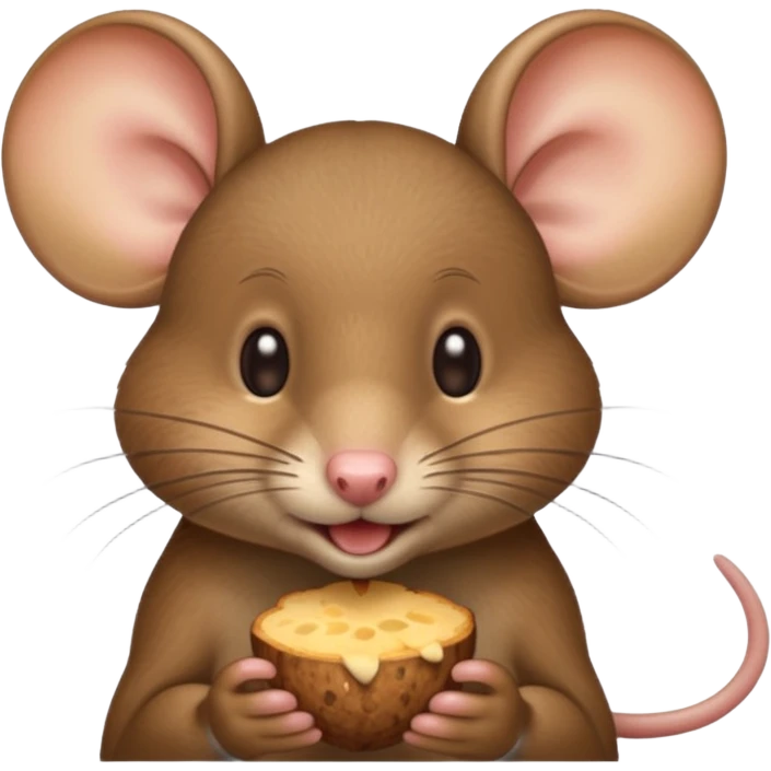 mouse eating emoji