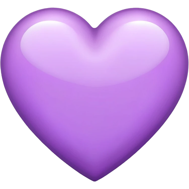 lilac heart emoji