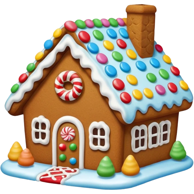 gingerbread house emoji