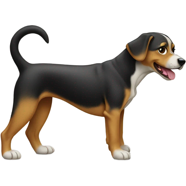 Dog standing on back legs emoji