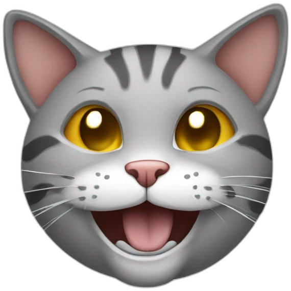 Cat laugh emoji