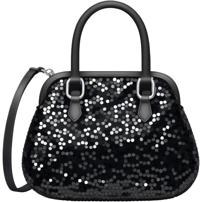 Black sequin bag emoji