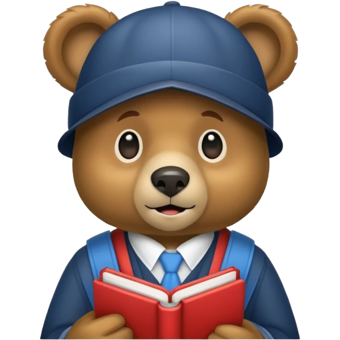 student bear emoji