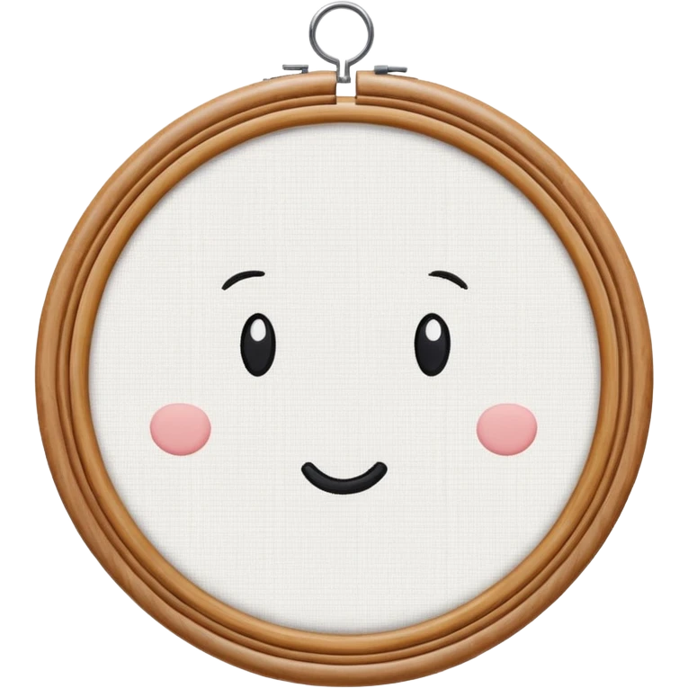 embroidery hoop emoji