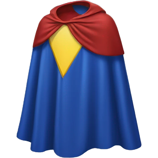 super hero cape emoji