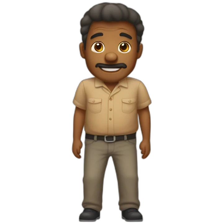 Papa derrière maman emoji