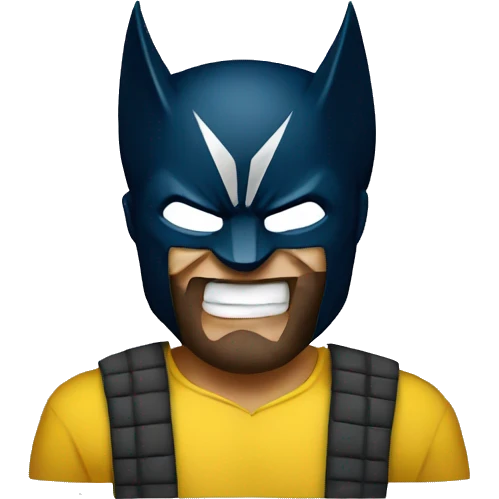 Wolverine wear mask emoji